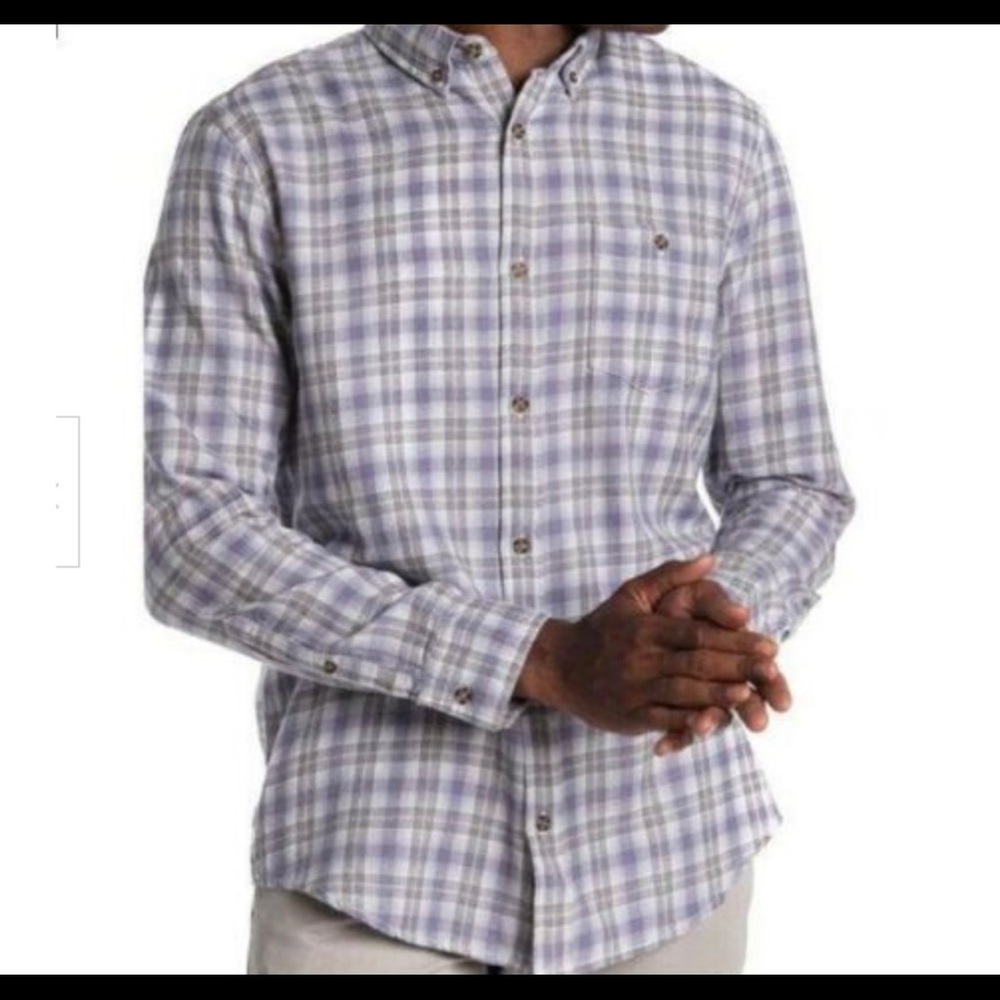 Wallin and Bros Purple Plaid Long Sleeve SZ XL
